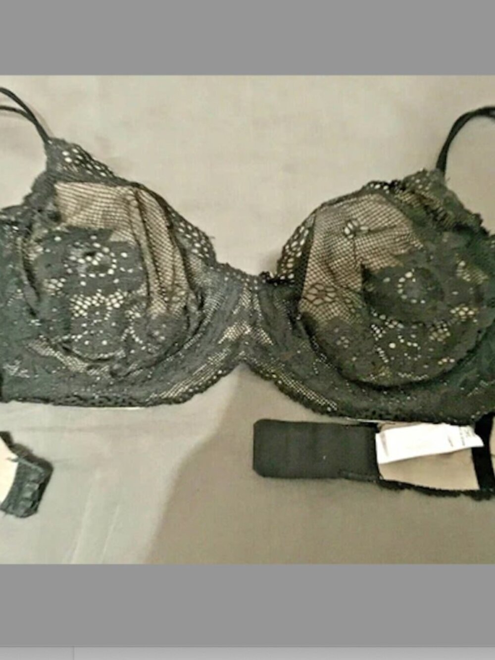 VICTORIA’S SECRET Angels Vintage Bra Lace Black SZ 34C